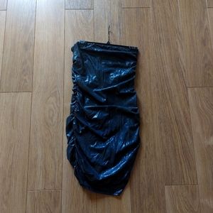 Victoria's Secret Moda International Snake Print Strapless Dress